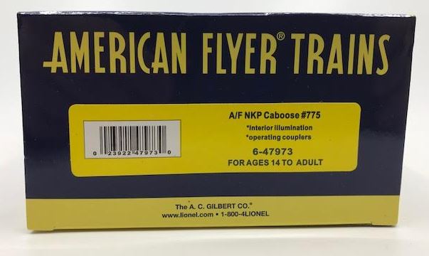 American Flyer 6-47973 S Nickel Plate Road Cupola Caboose