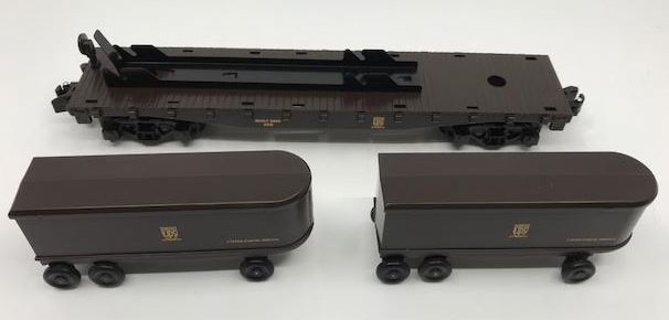 American Flyer 6-48542 S Gauge UPS Flatcar & Piggyback Trailer