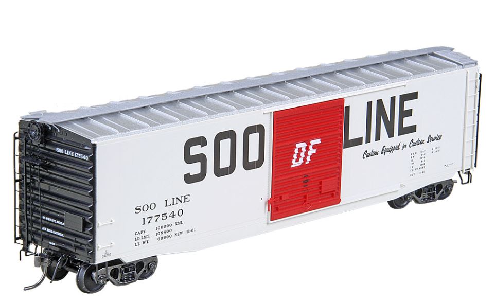Kadee 6121 HO Soo 50' PS-1 Boxcar #177540 w/9' Youngstown Door
