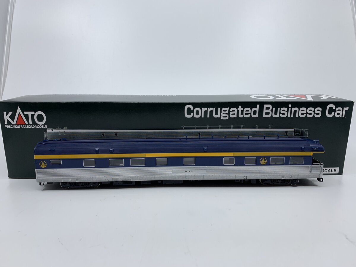 Kato 35-6008 HO Baltimore & Ohio Corrugated Business Car #902 – Trainz