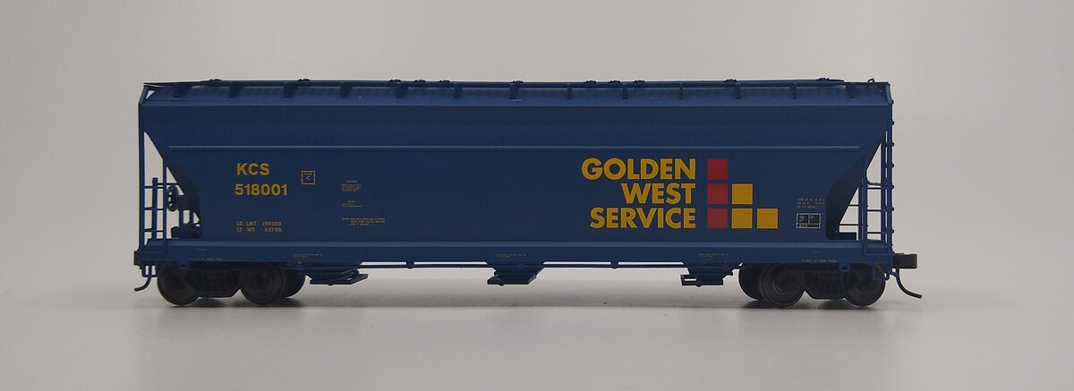 Atlas 1406-1 HO Golden West Service 3-Bay Hopper Car #518001