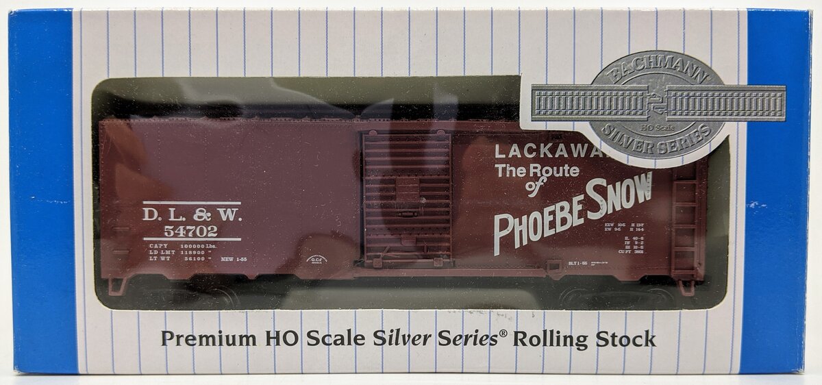 Bachmann 17044 HO Erie-Lackawanna 40' Steel Boxcar #54702