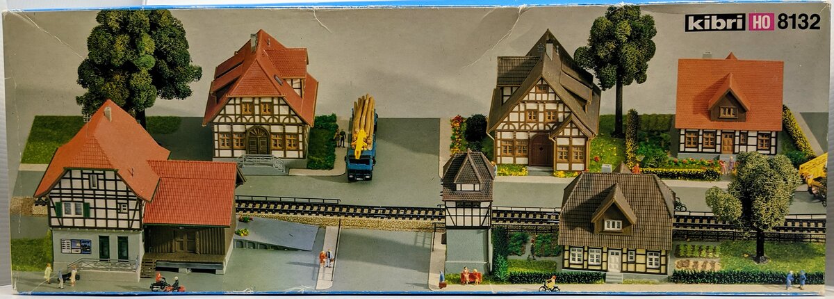 Kibri 8132 HO Scale 6 Village "Half-Timbered" Building Kits (Set of 6)