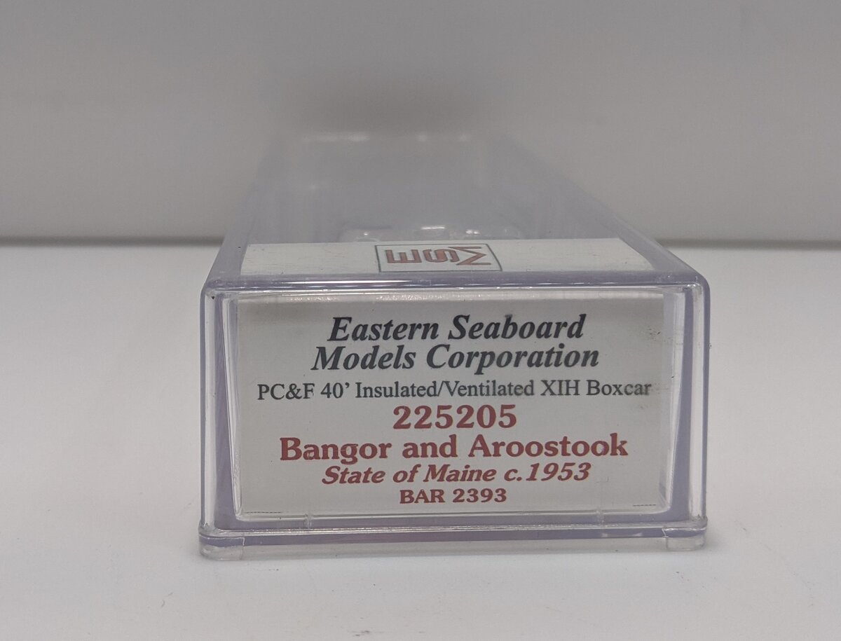 Eastern Seaboard Models 225205 N State Of Maine BAR 40' Boxcar #2393