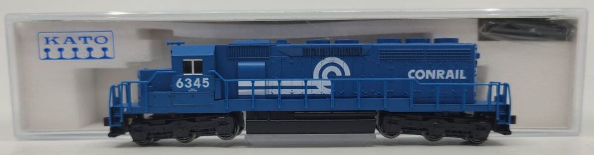 Kato 176-2004 N Scale Conrail SD40 Powered Diesel Locomotive #6345
