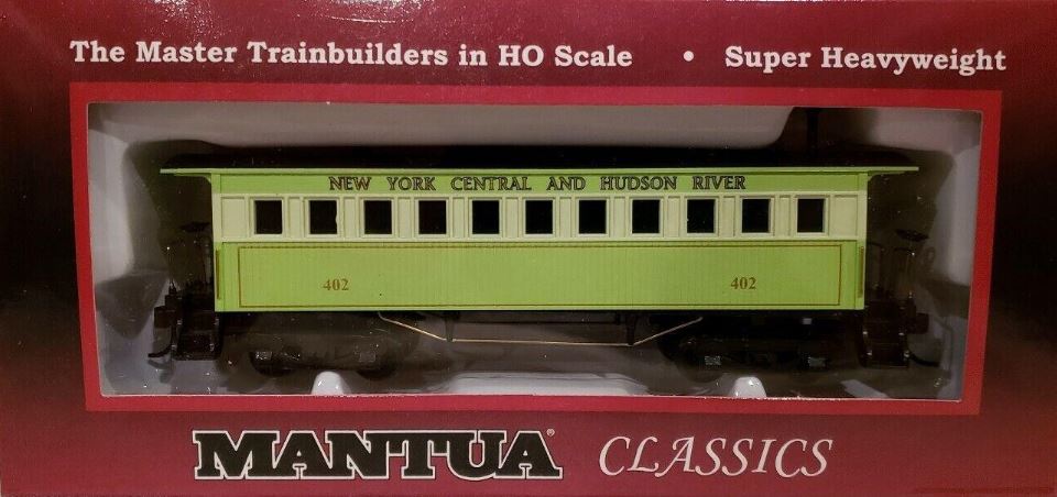 Mantua 717100 HO 1860 New York Central and Hudson River Wooden Passenger Car