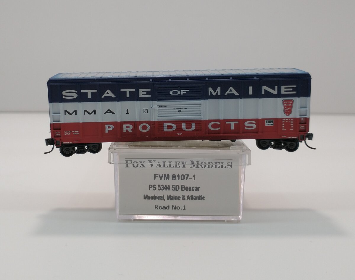 Fox Valley Models 81071 N MM&A State of Maine PS 5344 Boxcar #1