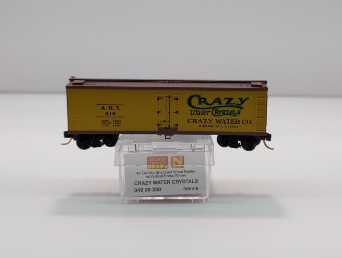 Micro-Trains 04900230 N Crazy Water Crystals 40' Double Sheathed Reefer #416