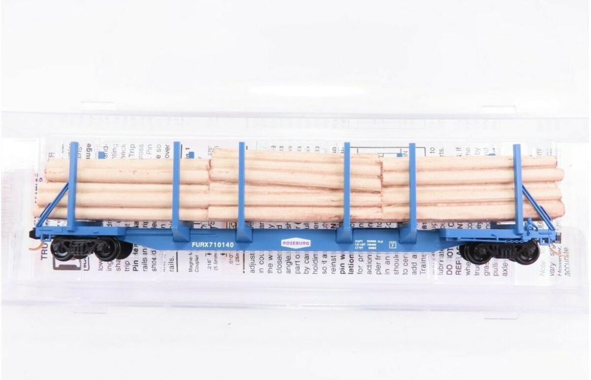 Micro-Trains 11500032 N Roseburg Lumber 65' 100 Ton Log Car w/ Load #710140