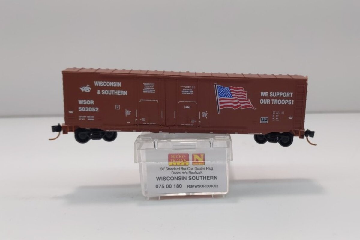 Micro-Trains 07500180 N Wisconsin & Southern 50' Double Door Boxcar #503052