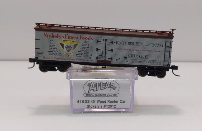 Atlas 41523 N Scale Stokely's 40' Wood Reefer #12912