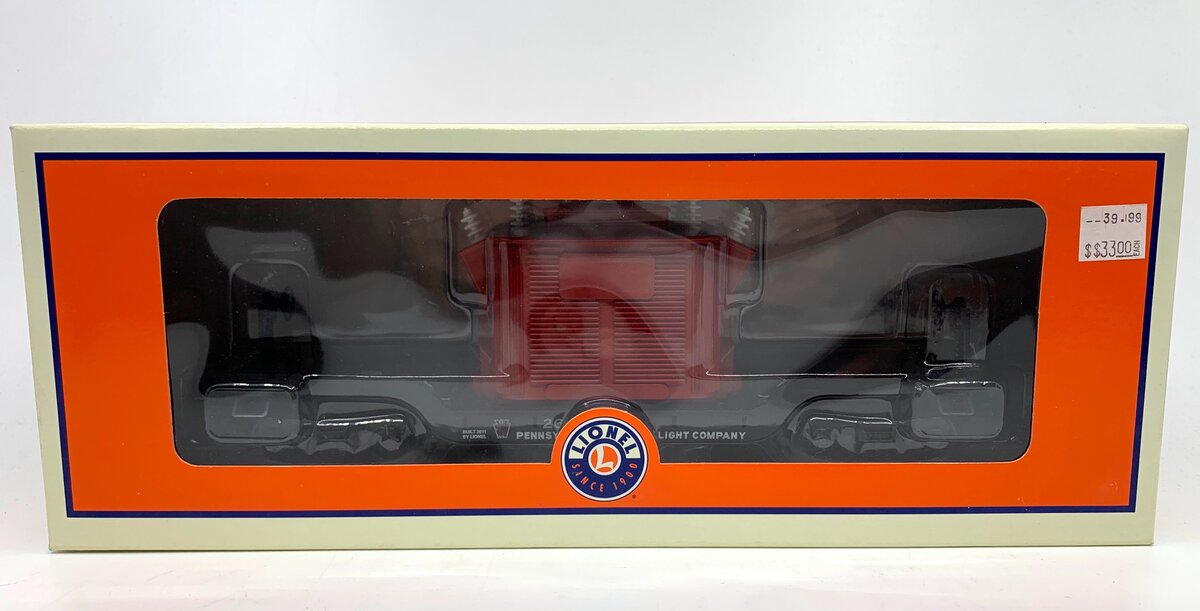 Lionel 6-26646 O-27 PPLX Depressed Center Flatcar w/Transformer #26646