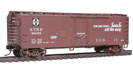 Walthers 910-1552 HO AT&SF 40' Plug Door Boxcar #40125