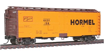 Walthers 910-3502 HO Hormel NADX 50' Steel Meat Reefer #158