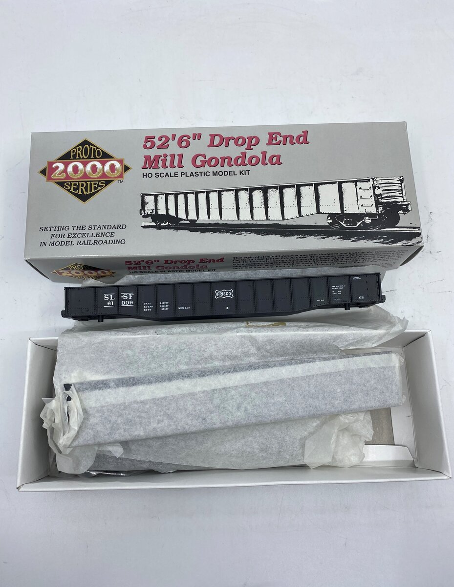 Proto 2000 61009 HO Scale SLSF 52' 6" Drop End Mill Gondola # 61009 Kit.