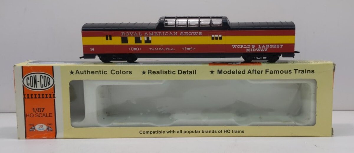 Con-Cor 0001-000908 HO Royal American Shows 72' Coach Car Kit #14