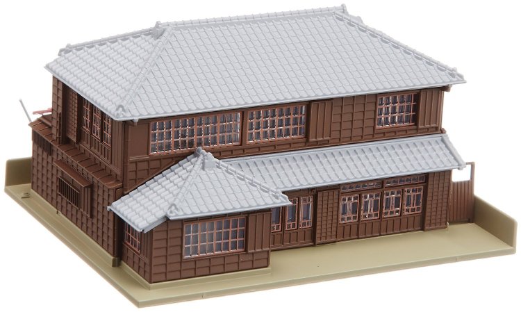 Kato 23-482 N Scale Two-Story Hip Roof House - Assembled