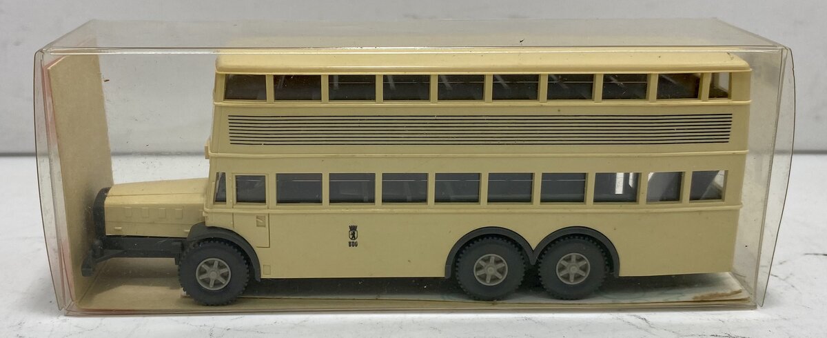 Wiking 3730 HO Scale Berlin Cream Double Decker Bus