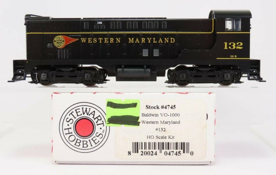 ボールドウィン Baldwin【希少品番・未整備現状渡・Made in USA】 Stewart 4745 HO Western Maryland Baldwin VO-1000 Diesel Locomotive