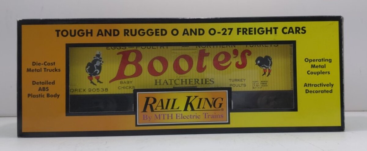 MTH 30-78100 Boote's Hatcheries Reefer Car