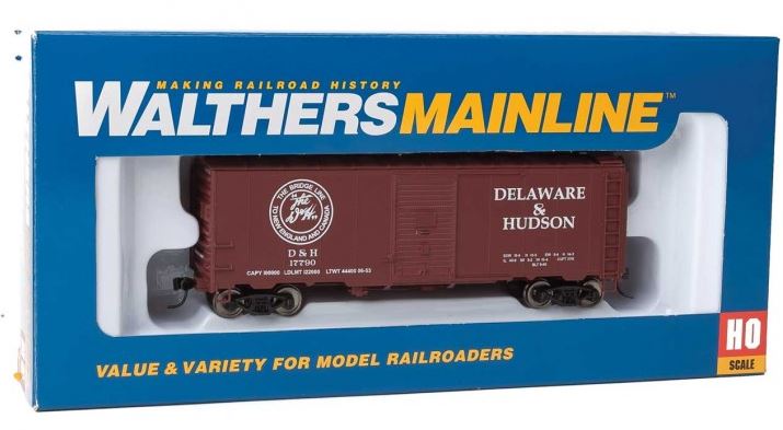 Walthers 910-1320 HO D&H 40' AAR 1944 Boxcar RTR #17790
