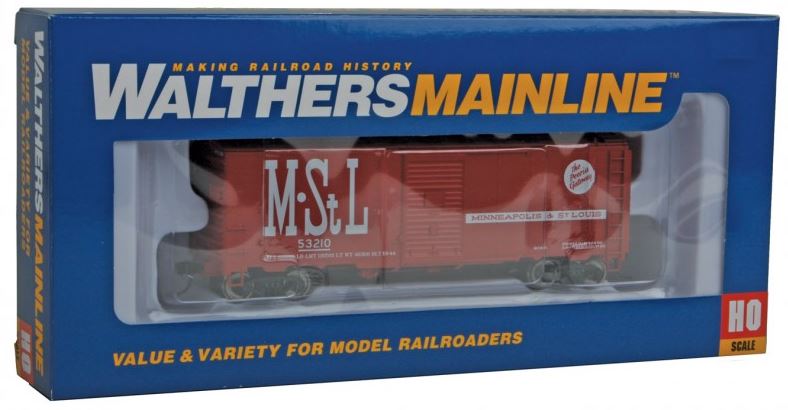 Walthers 910-1695 HO Minneapolis & St. Louis 40' AAR 1944 Boxcar #53210