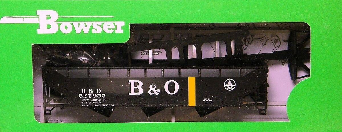 Bowser 60074 HO Baltimore & Ohio 70 Ton Offset Hopper #527955