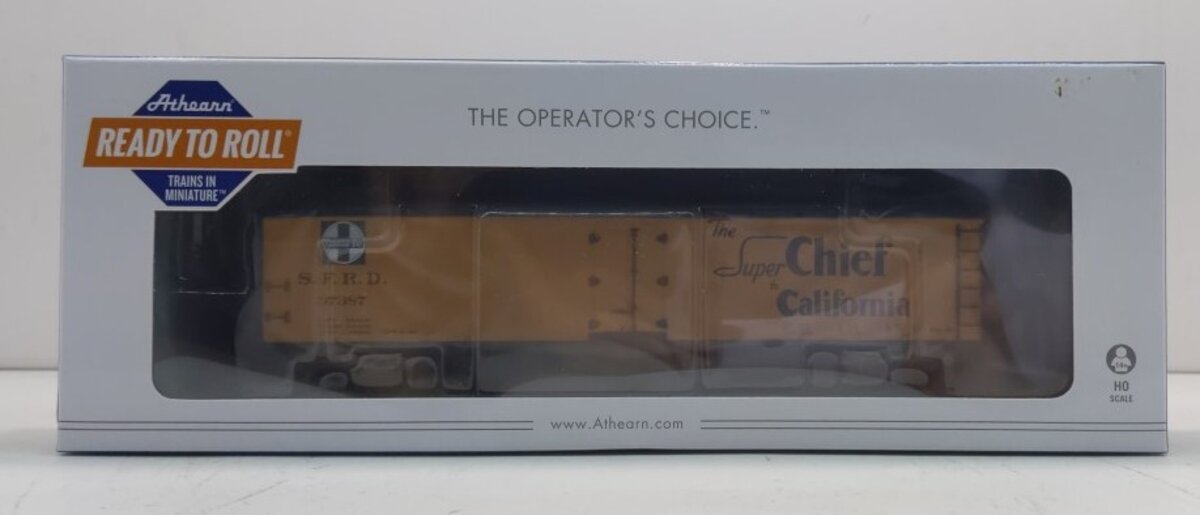 Athearn 97352 HO RTR 50' Ice Bunker Reefer, Santa Fe #37387