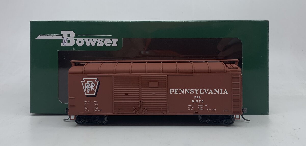 Bowser 41073 HO Pennsylvania Class X31f Turtle-Roof Double-Door Boxcar #81375