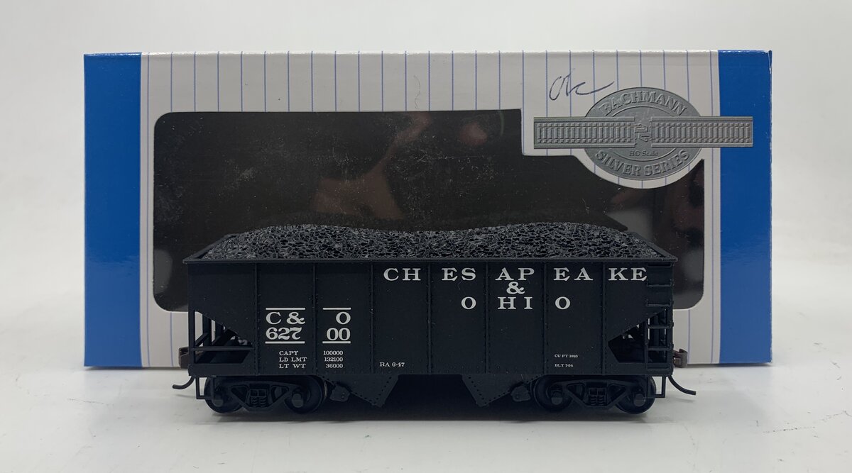 Bachmann 19502 HO Chesapeake & Ohio 55-Ton Outside-Braced Hopper w/Load #62700