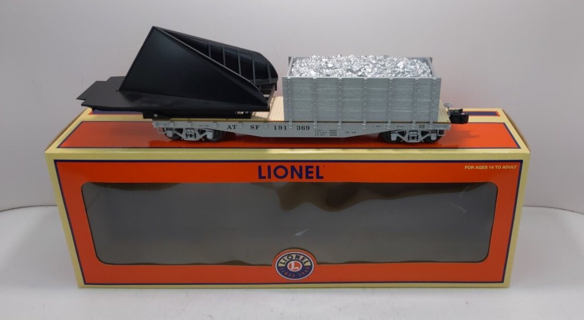 Lionel 6-27705 O Gauge Santa Fe Wedge Plow Flatcar #191369 – Trainz