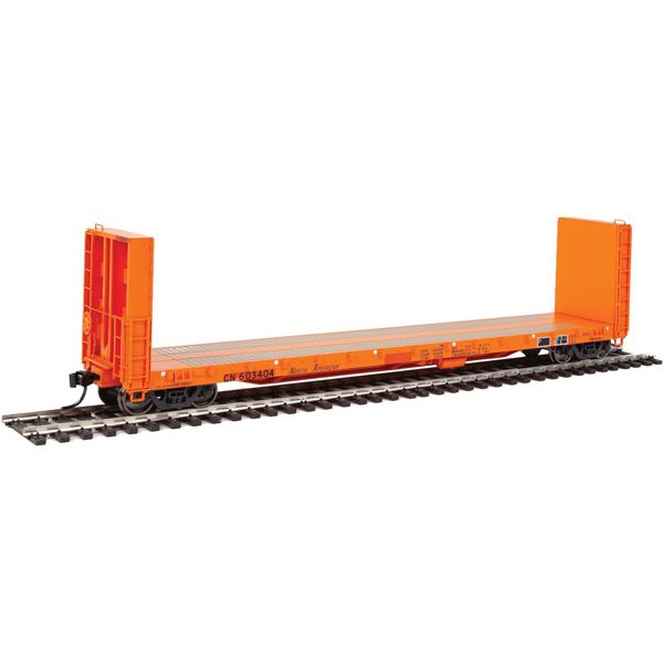 Walthers 920-104333 HO CN 50' Bulkhead Flatcar #603404