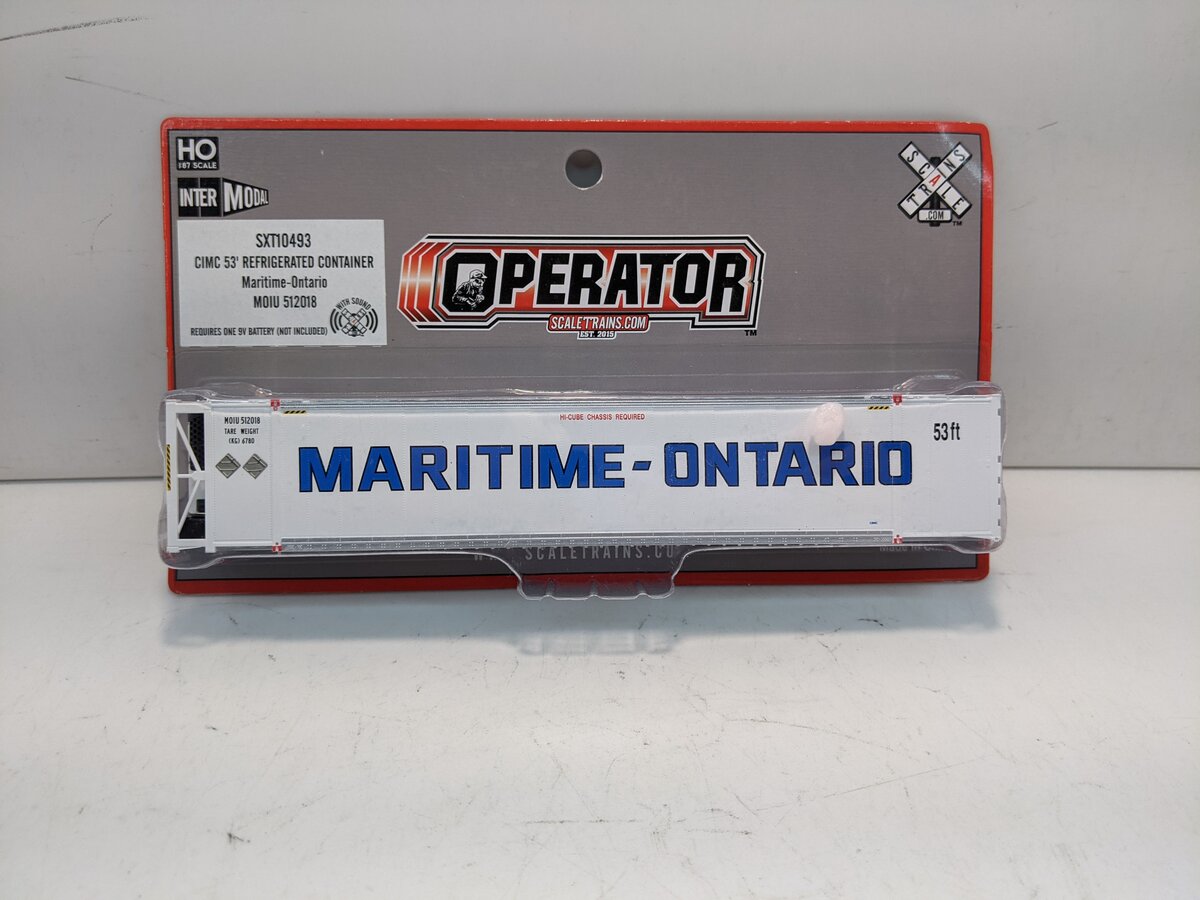 Scale Trains SXT10493 HO Maritime-Ontario 53' Refreigerated Container
