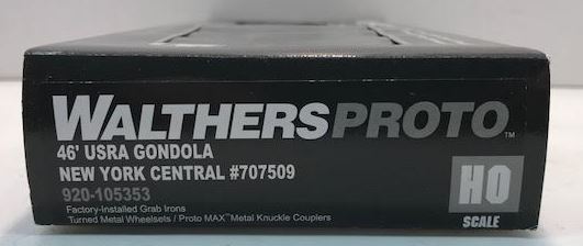Walthers 920-105353 HO New York Central 46' USRA Gondola #707509