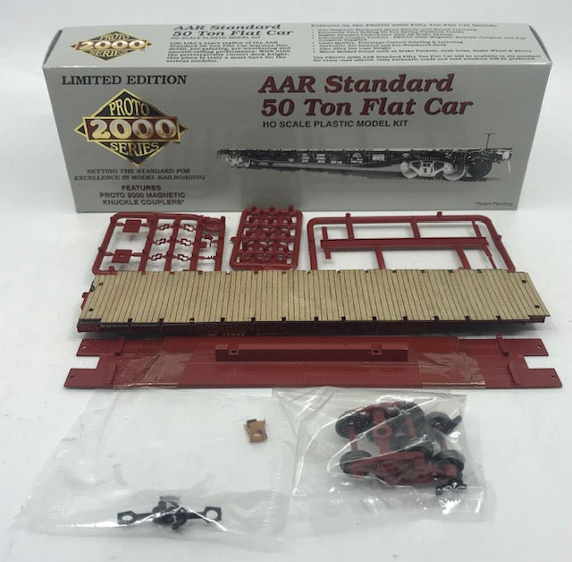 Proto 2000 21945 HO Union Pacific AAR Standard 50 Ton Flatcar # 57000 Kit