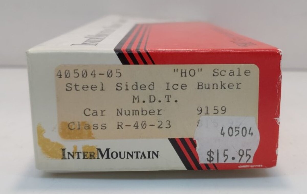 InterMountain 40504-05 HO Scale M.D.T Steel Sided Ice Bunker #9159 Class R-40-23