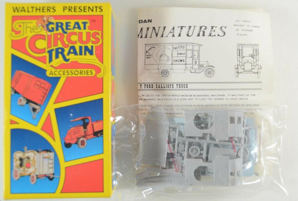 Walthers 360-233 HO Scale 1921 Model T Ford Calliope Truck Plastic Kit