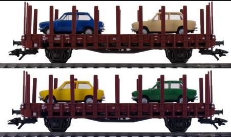 Marklin 46404 HO "DAF 66" Flat Car Set