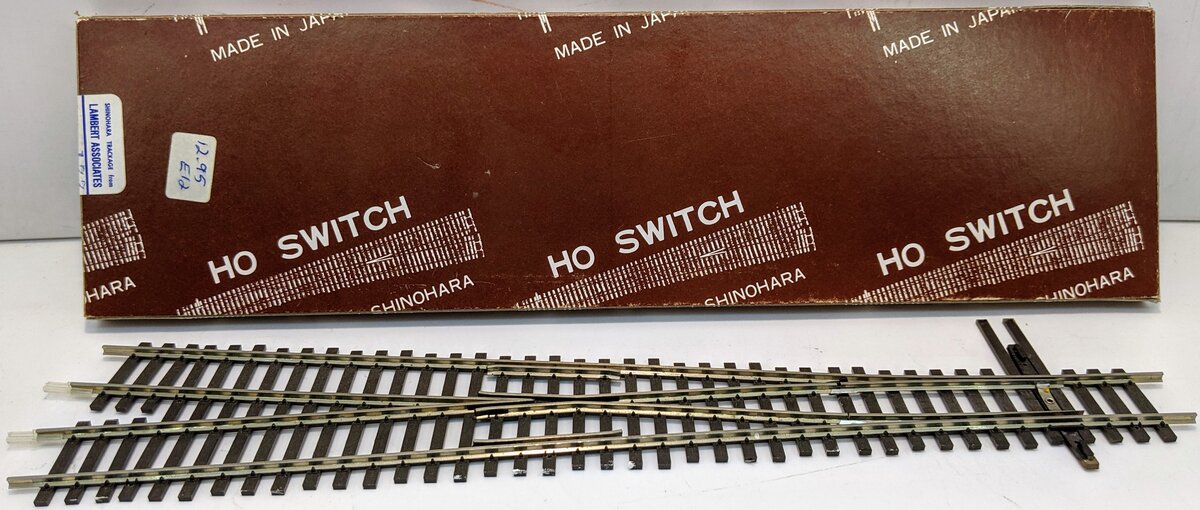 Shinohara Track 177 HO Scale Code 100 #6 WYE Switch/Turnout
