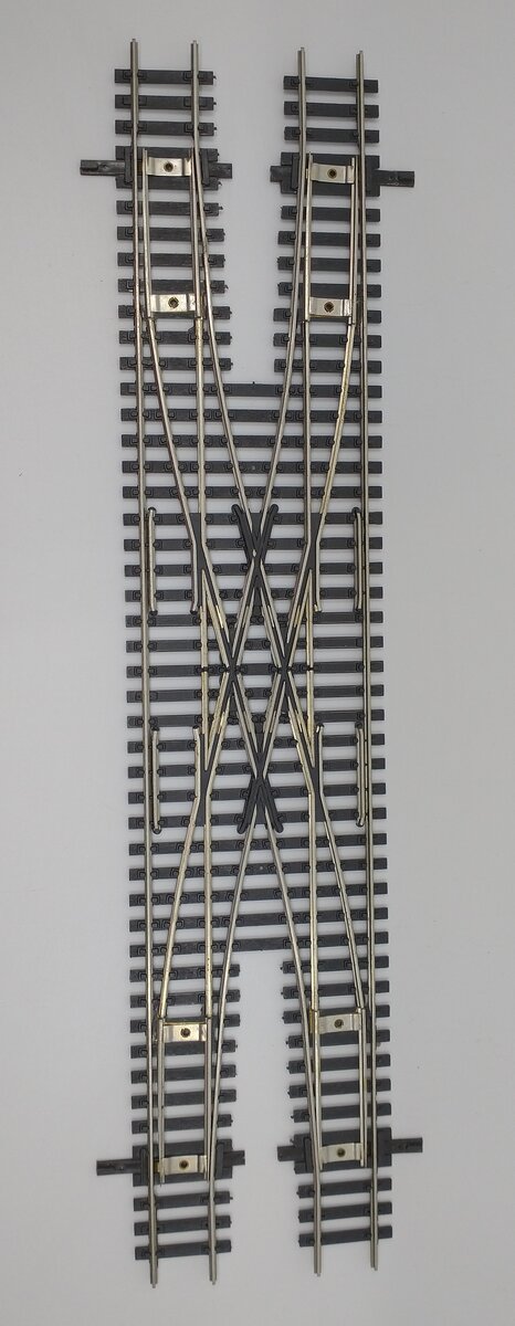 Shinohara Track 112 HO Code 100 # 6 D/C Double Crossover Turnout Switch Track