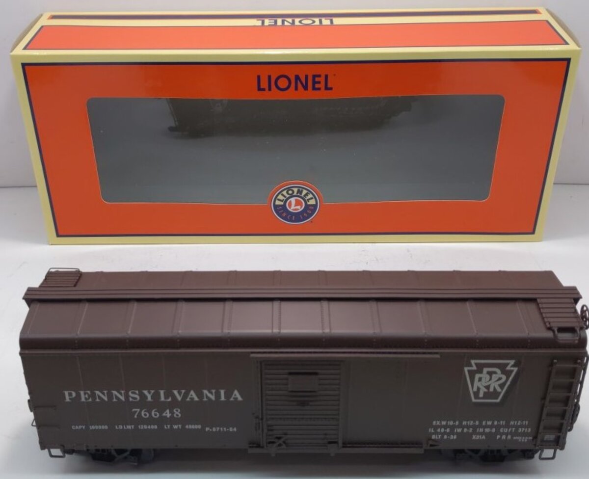 Lionel 6-38393 O PRR Single Door Round Roof Boxcar #76648