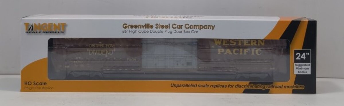 Tangent 25022-01 HO WP 86' High Cube Double Plug Door Box Car