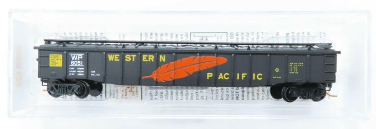 Micro-Trains 10600220 N WP 50' 15 Panel Steel Side Gondola w/Cover #6051
