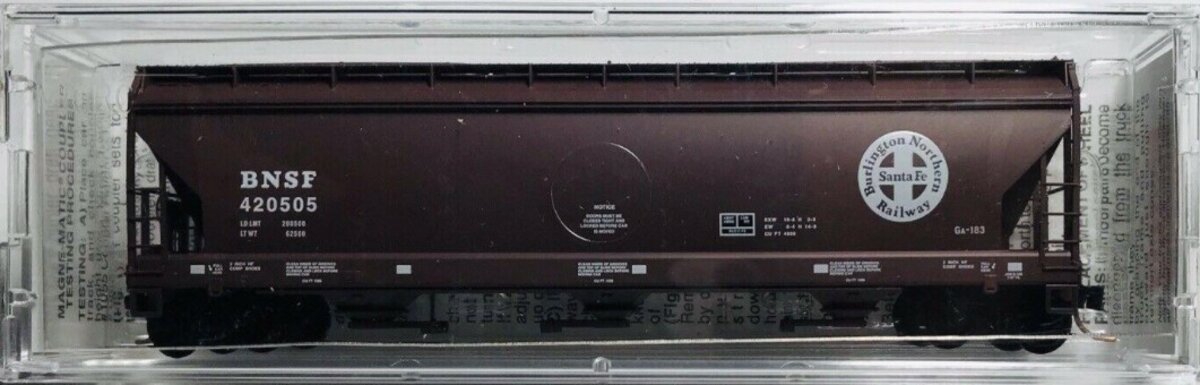 Micro-Trains 09400180 N BNSF 3-Bay ACF Center Flow Covered Hopper #420505
