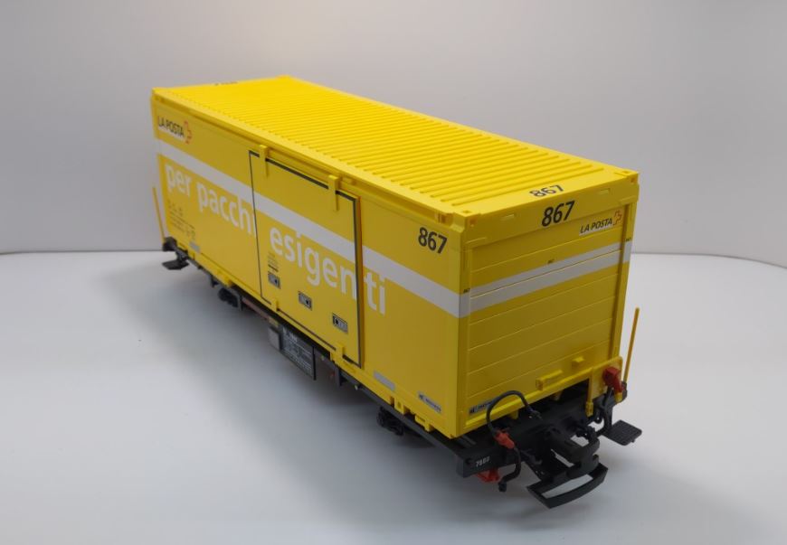 LGB 47893 G Rhaetian Railway RhB Container Flatcar with Container