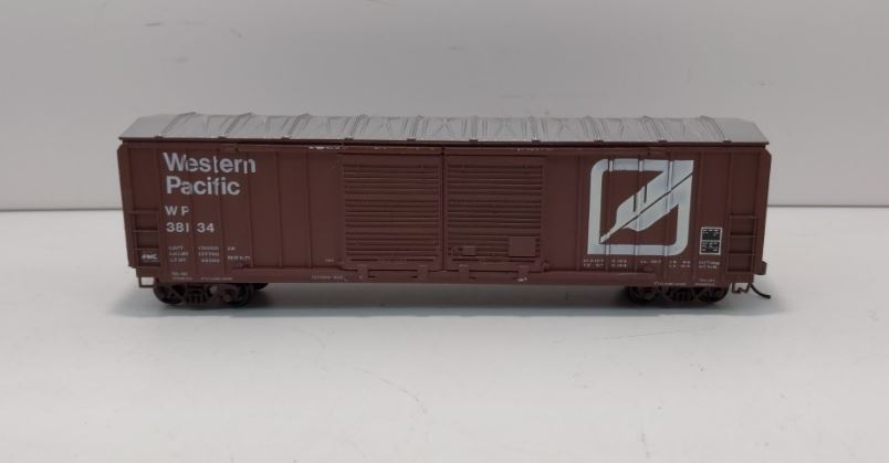 Athearn 5077 HO Western Pacific 50' Railbox Double Door Box Car # 38134 Kit