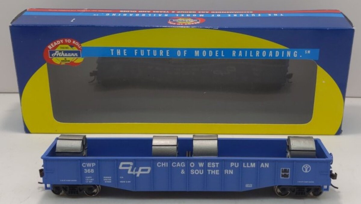 Wagon Gondola Athearn 92828 Ho 52' CP Rail - Chargement Ferraille - Occasion Sans Boîte