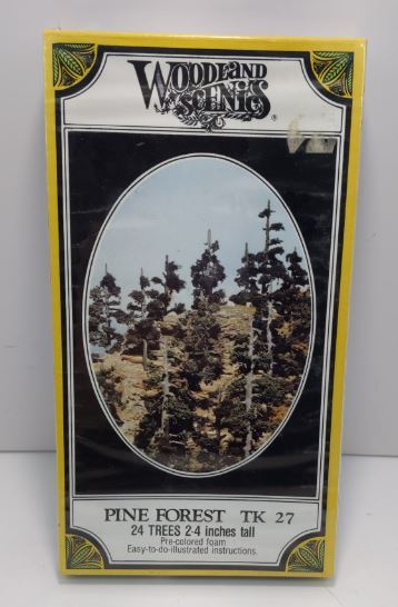 Woodland Scenics TK27 Pine Forest Tall 2"-4" Tree Kit (Pack of 24)