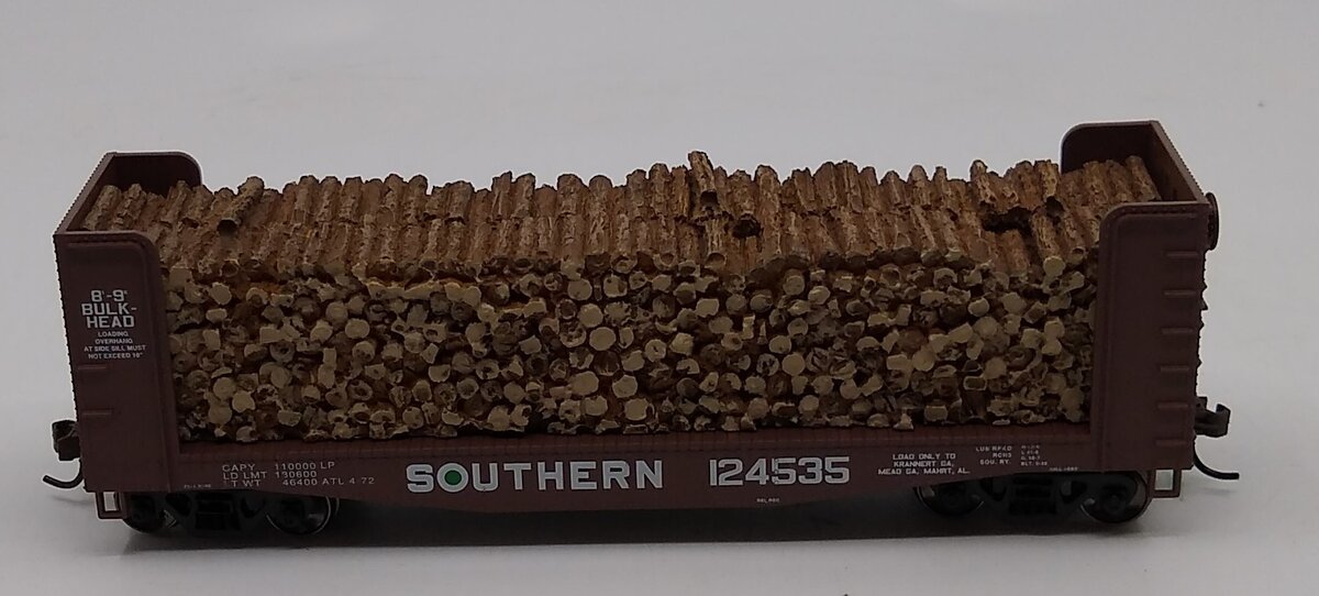 Athearn 91461 HO Southern 40' Pulpwood Car #124535