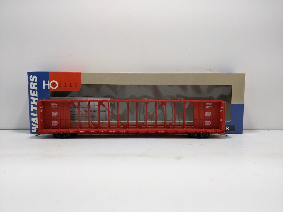 Walthers 932-4113 HO Scale Canadian Pacific 72' Center Beam Flat Car #8252